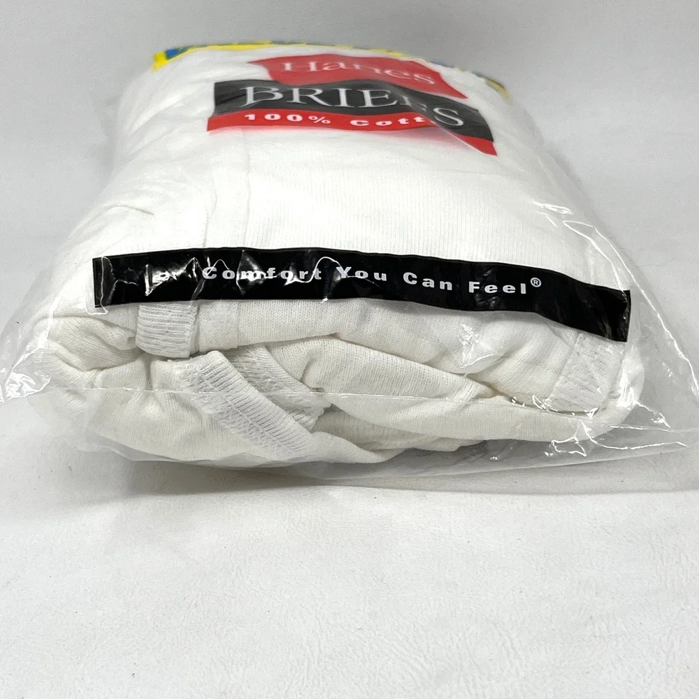 Hanes Vintage 2000 Briefs 100% Cotton 6 Pair / 2 Packs = 12 Size 40 Mens 2249U